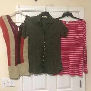 3 Large Old Navy, Wet Seal, Forever 21 Tops